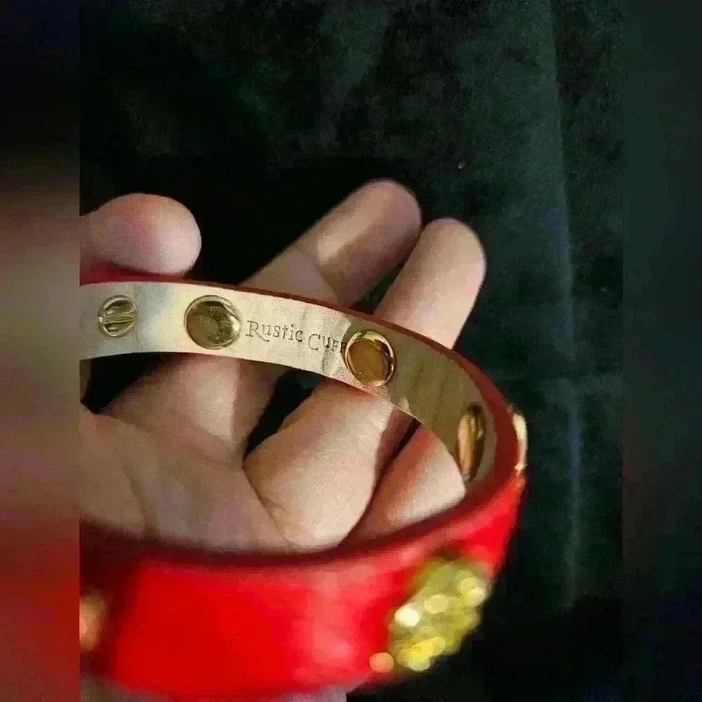 Rustic Cuff Bangle Bracelet - image 3